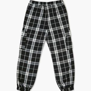Forever 21 Black and White Plaid Pants